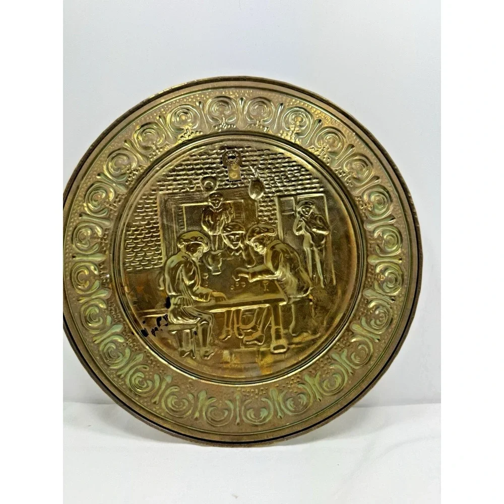 Vintage Peerage Brass Wall Hanging Plaque 12
